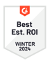 G2 Best EST ROI Winter 2024