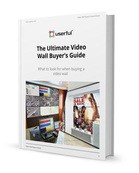 Buch: Der ultimative Video Wall Buyer's Guide von Userful: Worauf Sie beim Kauf einer Videowand achten sollten