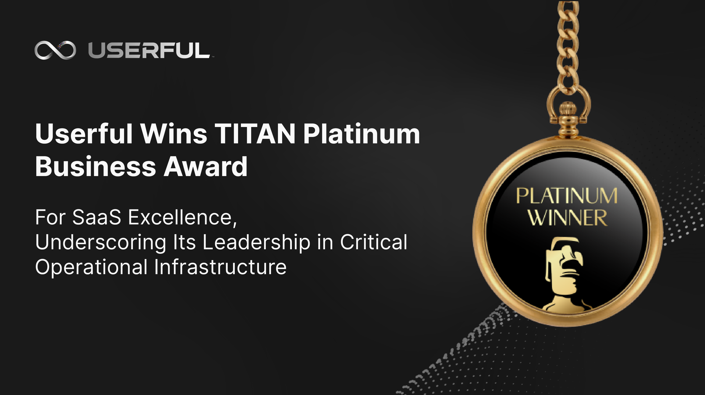 Userful gewinnt den TITAN Platinum Business Award für SaaS-Exzellenz und unterstreicht damit seine Führungsrolle im Bereich kritischer betrieblicher Infrastrukturen