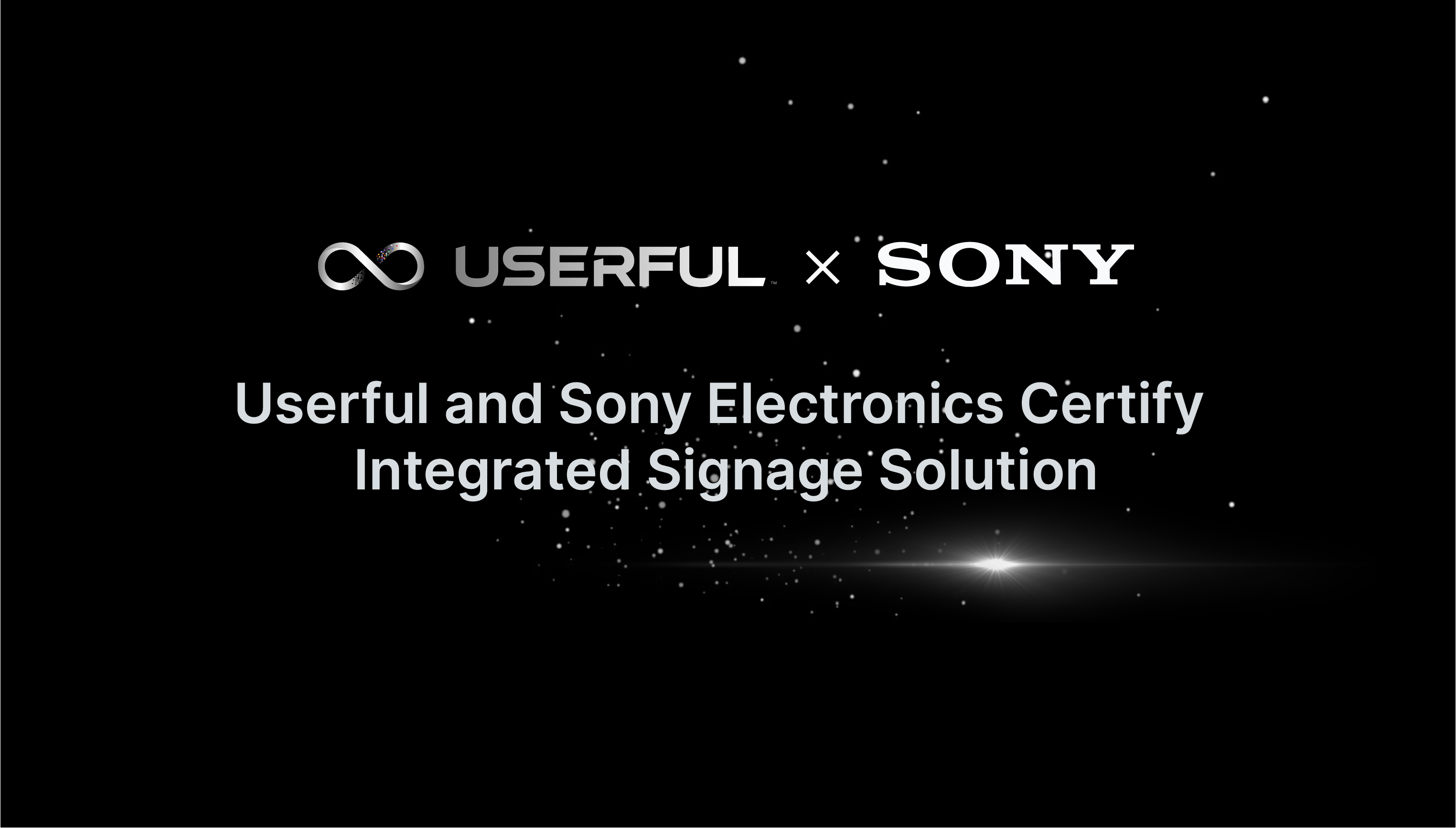 Userful und Sony Electronics zertifizieren integrierte Beschilderungslösung
