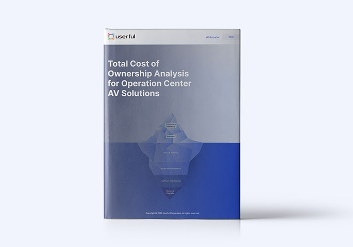 Userful's Total Cost of Ownership Analyse für Operation Center AV Lösungen Ebook